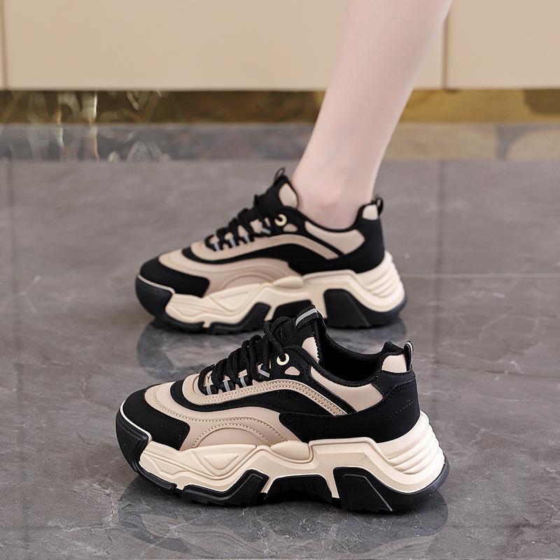 Platform dad shoes women's 2025 spring and autumn new student casual versatile sports shoes lightweight women's shoes KT-2370