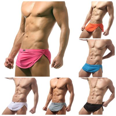 Herren Soft Stripe Splcing Slip Unterhose Knickers Shorts Sexy Unterwäsche