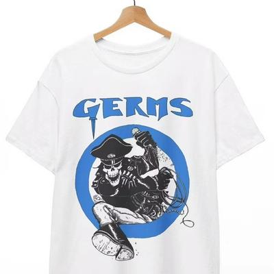 Germs band Maglietta Germs bianca 100% Cotone T-shirt da uomo Top Unisex Tutte le taglie dalla S alla 45XL 2F33