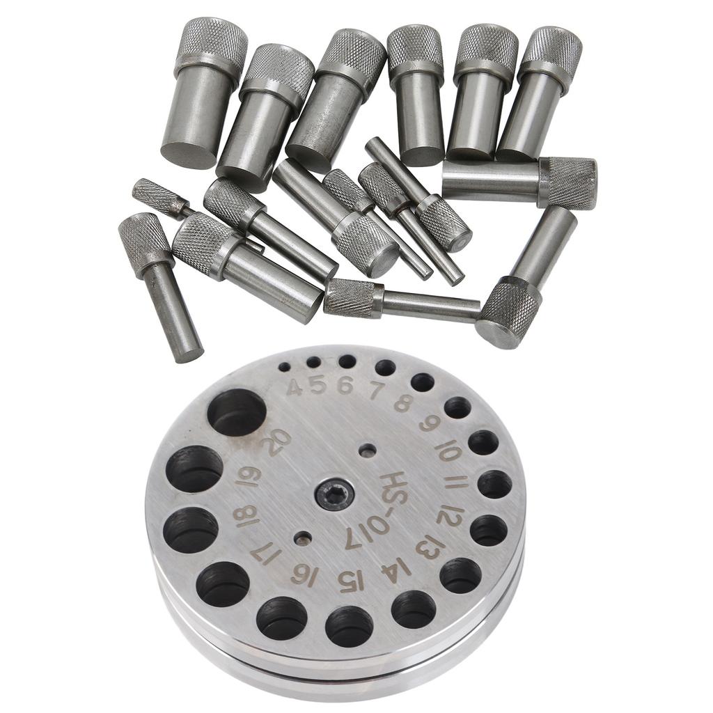 Circle Round Disc Cutter Set Professional Steel Jewelry Making Metal Forming Pendant Punch Tool