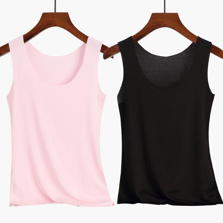 Women's Seamless Slim-Fit Modal Camisole – Plus Size Solid Color Spring/Summer Outerwear Base Layer
