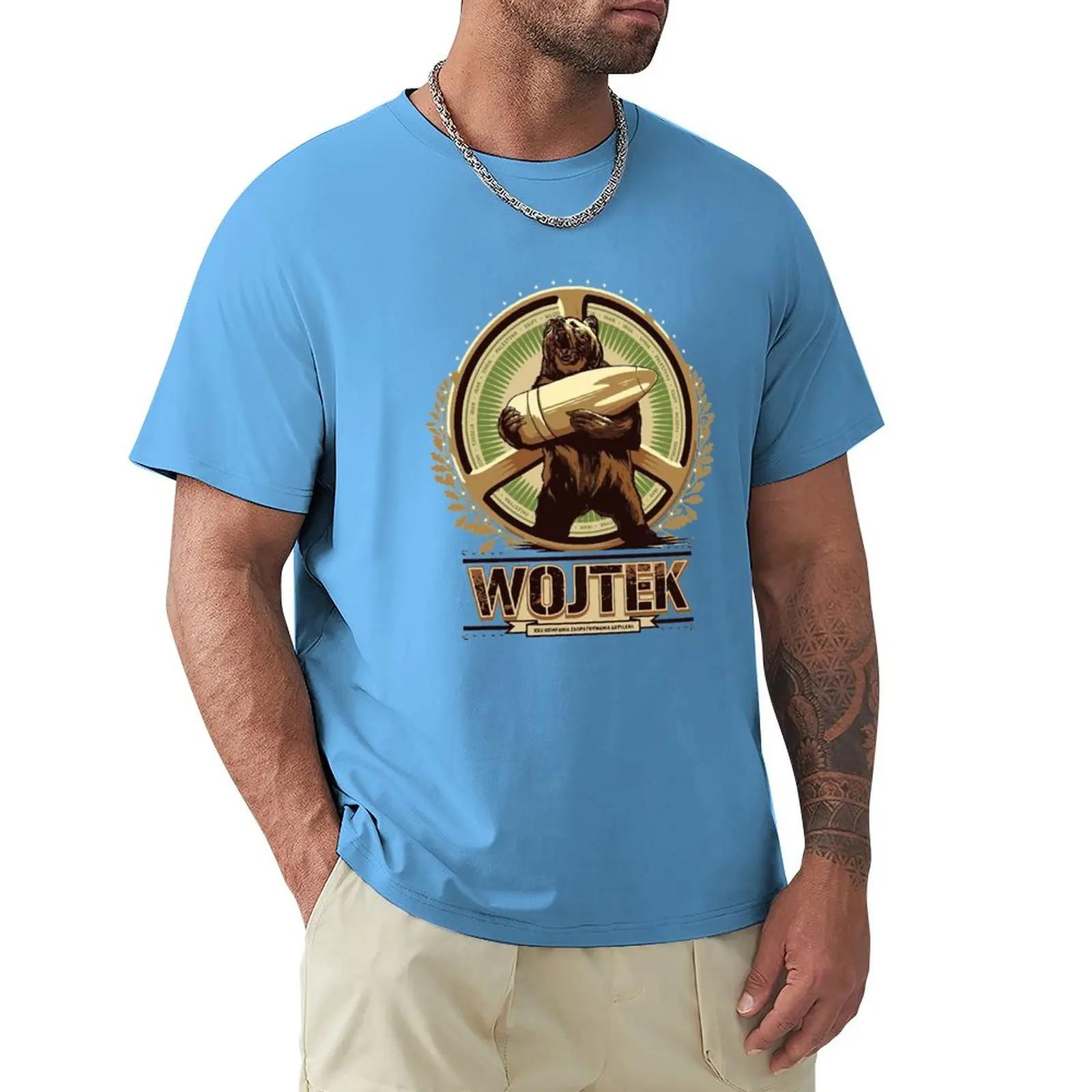 Hero Bear Wojtek Hip Hops Tops Funny TShirt customs cute clothes Short sleeve tee mens t shirt graphic S