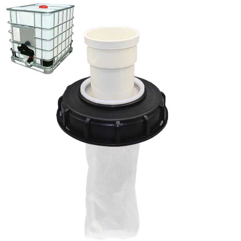 IBC Ton Barrel Plastic Lid with Filter Screen, 163mm/245mm, DN150