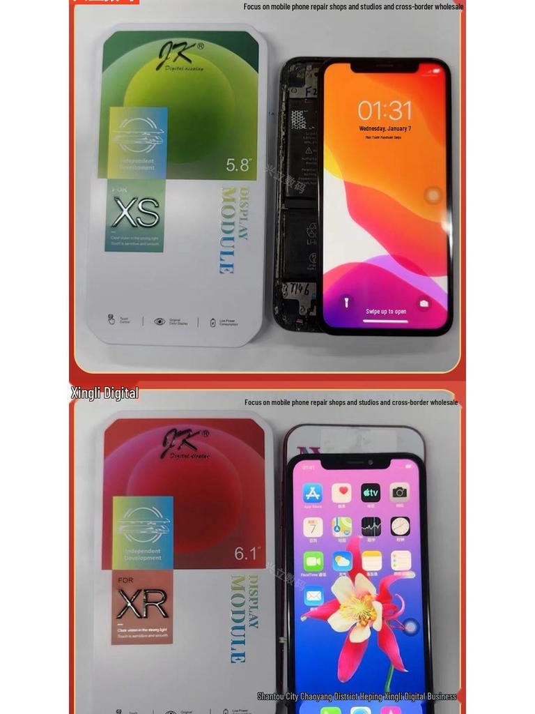 Bildschirmeinheit Kompatibel mit iPhone JK X XS MAX XR 11-15 PRO MAX