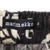 marimekko linen Overall handle Pants 34 black Waist rubber Women Used
