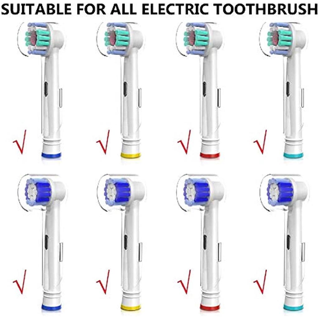 6 Abdeckungen für elektrische Zahnbürsten – kompatible Zahnbürstenabdeckungen, Schutzabdeckungen für elektrische Zahnbürstenköpfe – transparente, staubdichte Zahnbürstenabdeckungen