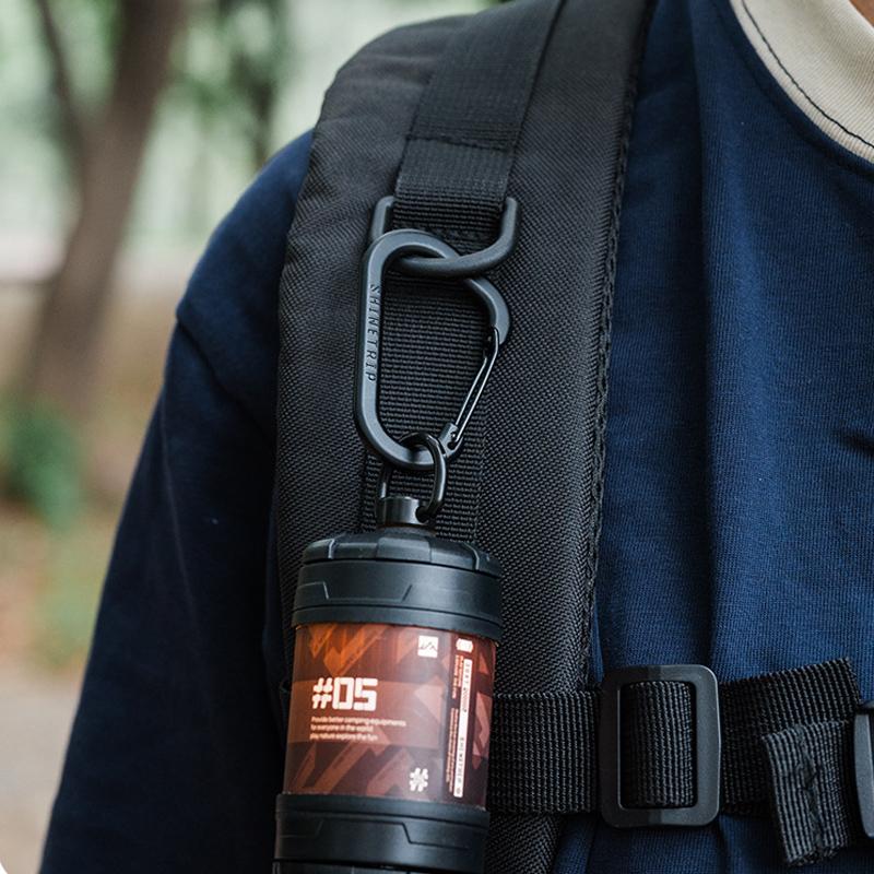 2Pcs D Ring Carabiner Outdoor Survival Gear Lightweight Handbag Strap Clips For Hiking Camping Climbing Accessories