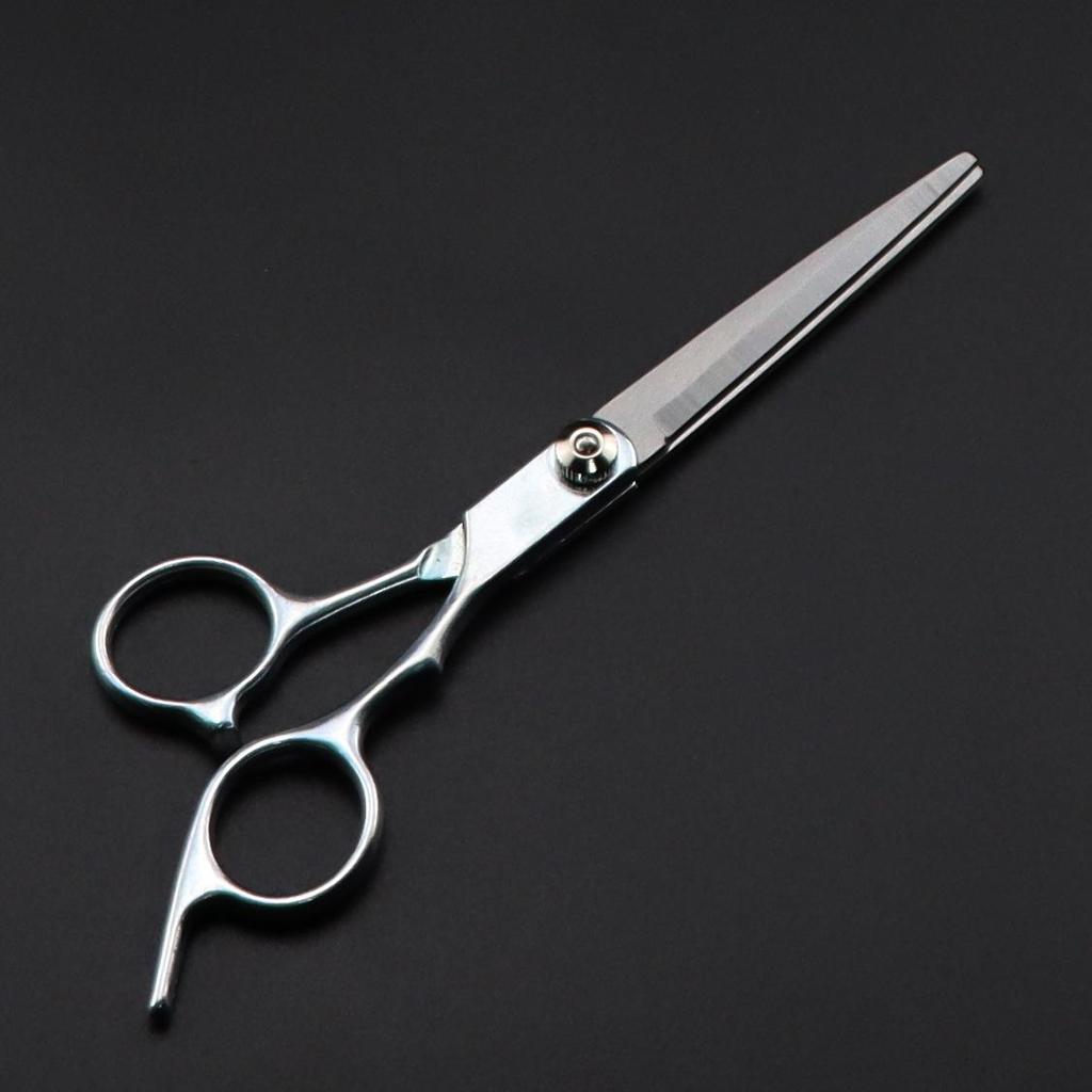 Slanted Tail Carbon and Stainless Steel Hairdressing Scissors and Thinning Shears