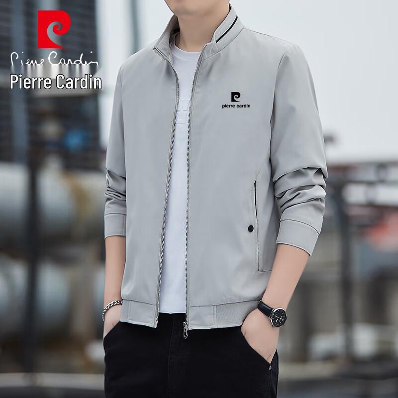 Pierre Cardin Men's Lightweight Business Casual Stand Collar Jacket