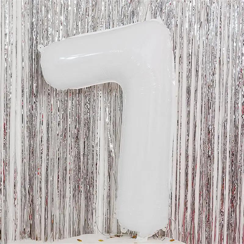 32-Inch Gradient Color Aluminum Foil Number Balloons - US Version