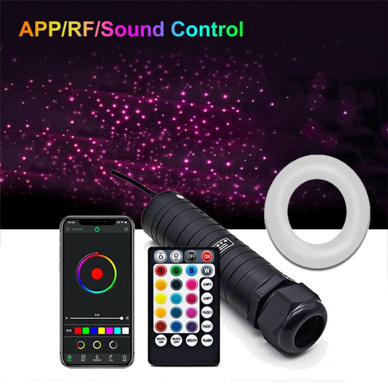 Auto Dach Sternenlicht DC12V 6W RGB LED 150 Stück Glasfaserlicht RF Fernbedienung