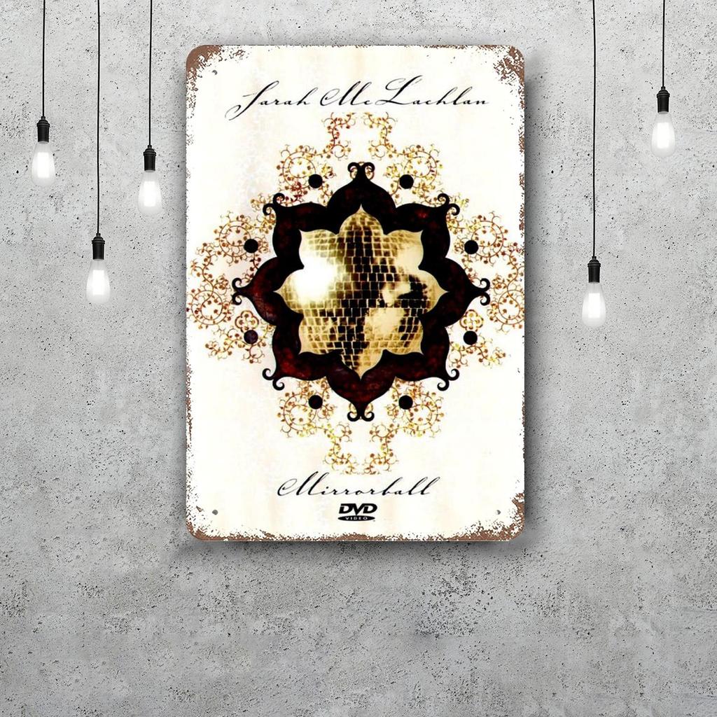 Sarah McLachlan Decor Poster Vintage Tin Sign Metal Sign Decorative Plaque for Pub Bar Man Cave Club Wall Decoration