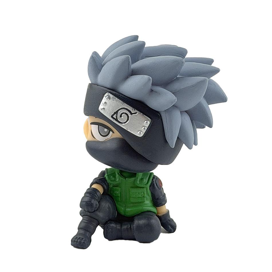 Anime Figure Naruto Kakashi Action Figure Q Version Kawaii Sasuke Itachi Figurine Car Decoration Collection Model Toy