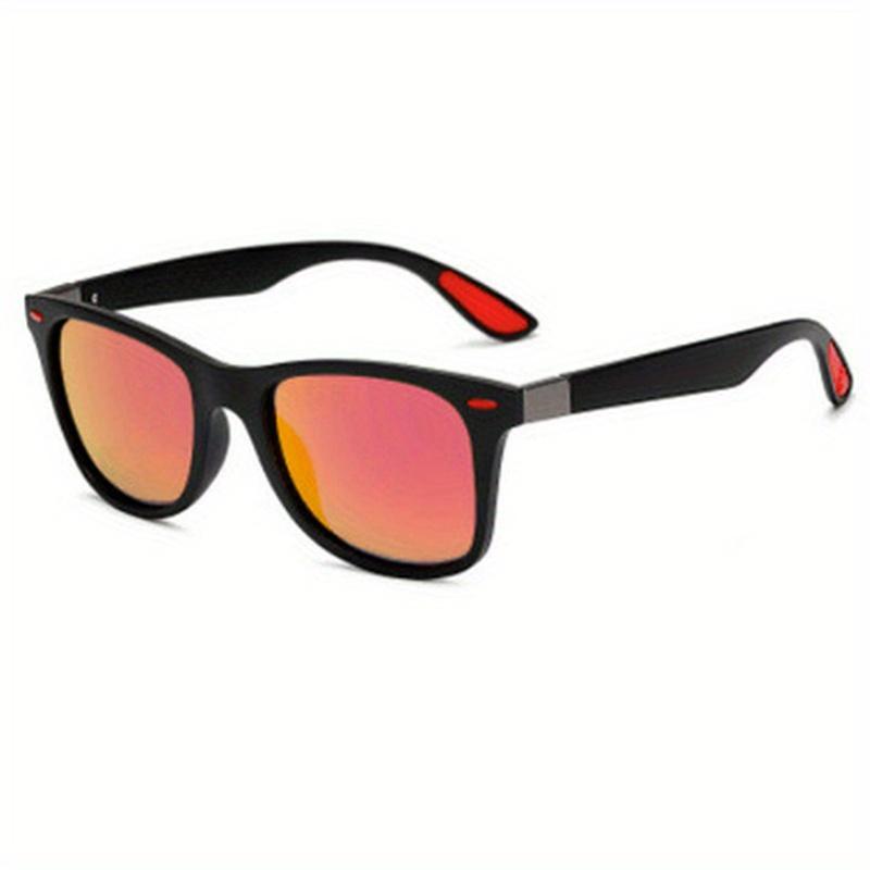 Gafas de sol deportivas clásicas informales con montura cuadrada para hombres y mujeres para conducir al aire libre, pescar y viajar