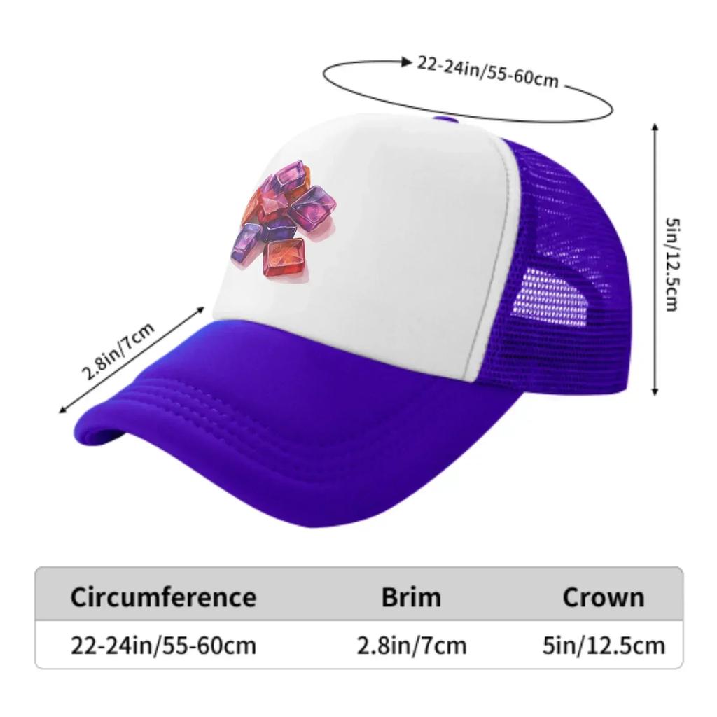 Colored Candy Spring Summer Leisure Sports Daily Sun Hat Fishing Outdoor Men's and Women's Truck Caps Fashion Casquette