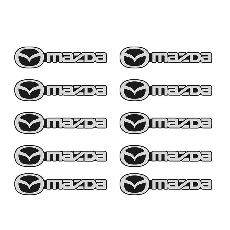 

2025 Hot 10Pcs Aluminum Car Stickers Audio Speaker Emblem Badge For Mazda 6 2 3 CX50 CX60 BT-50 CX5 CX30 MX-5 CX3 CX8 Atenza CX8