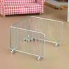 1:12 Dollhouse Simulation Metal Traffic Protective Fence Railing Dollhouse Mini Station Decoration Micro Scene Construction Prop
