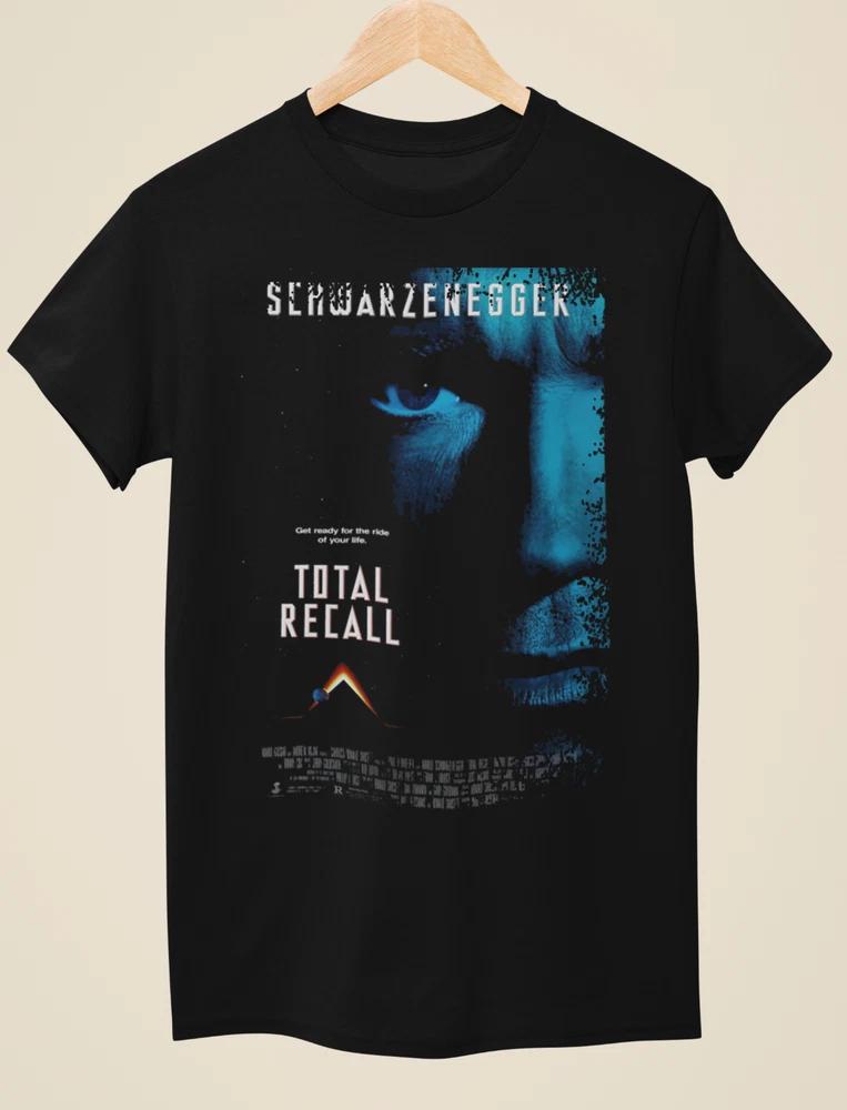 Total Recall Movie Poster Inspired Unisex Black TShirt S