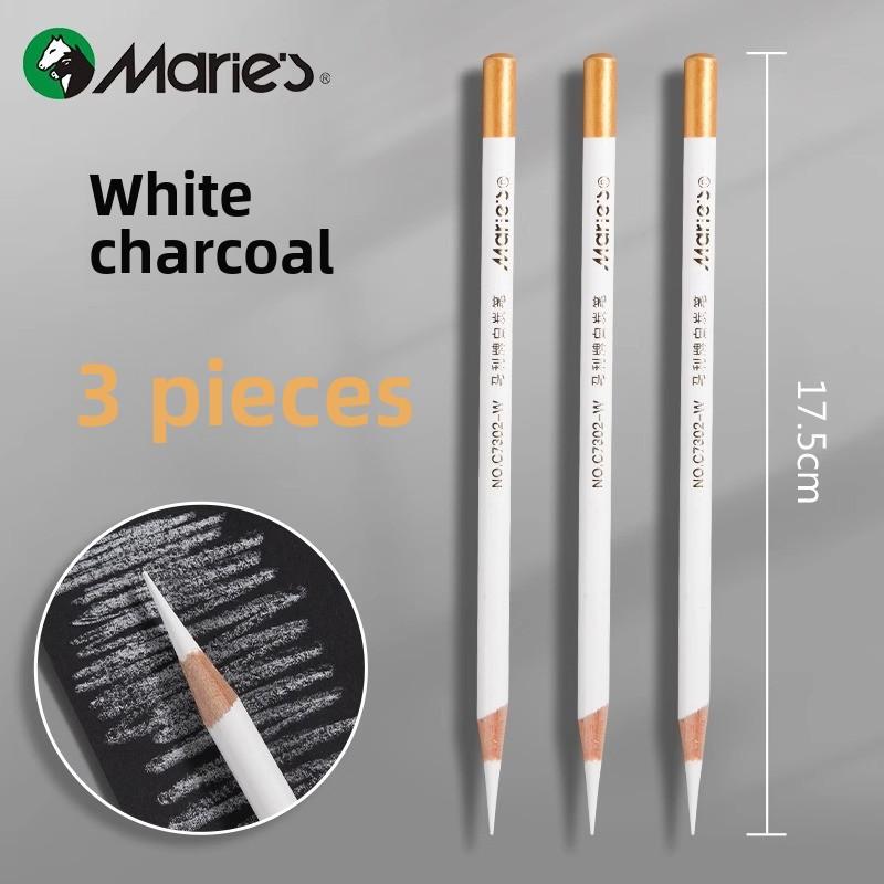 White Charcoal Black Charcoal Art Student Sketch Soft Charcoal Pen Set Student Drawing Sketch Stroke Drawing Tool Beginner
