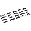20 Pieces Fake Mustaches Funny False Beard Black Mustaches for Costume Accessories