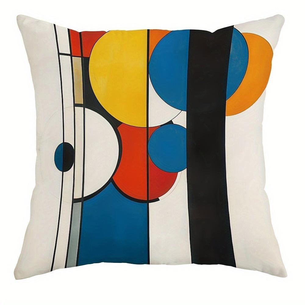 

1/4pcs Mid Century Modern Geometric Abstract Throw Pillow Covers Cushion cover 45x45cm-1pcs