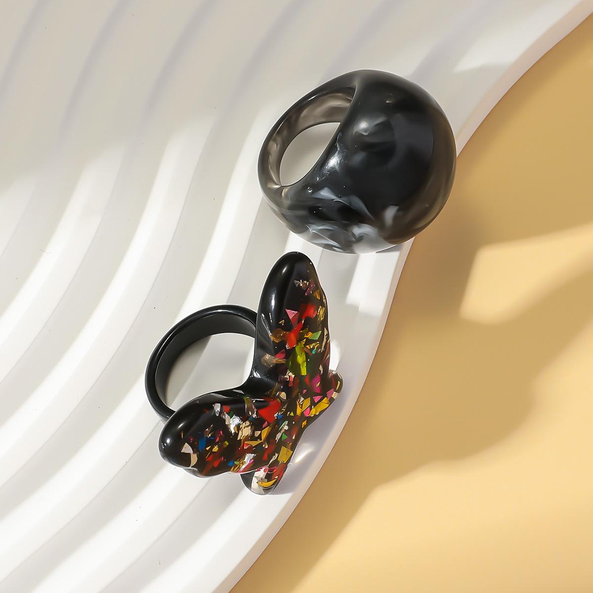 Pearl Gem Cross Ring - Bold European and American Style