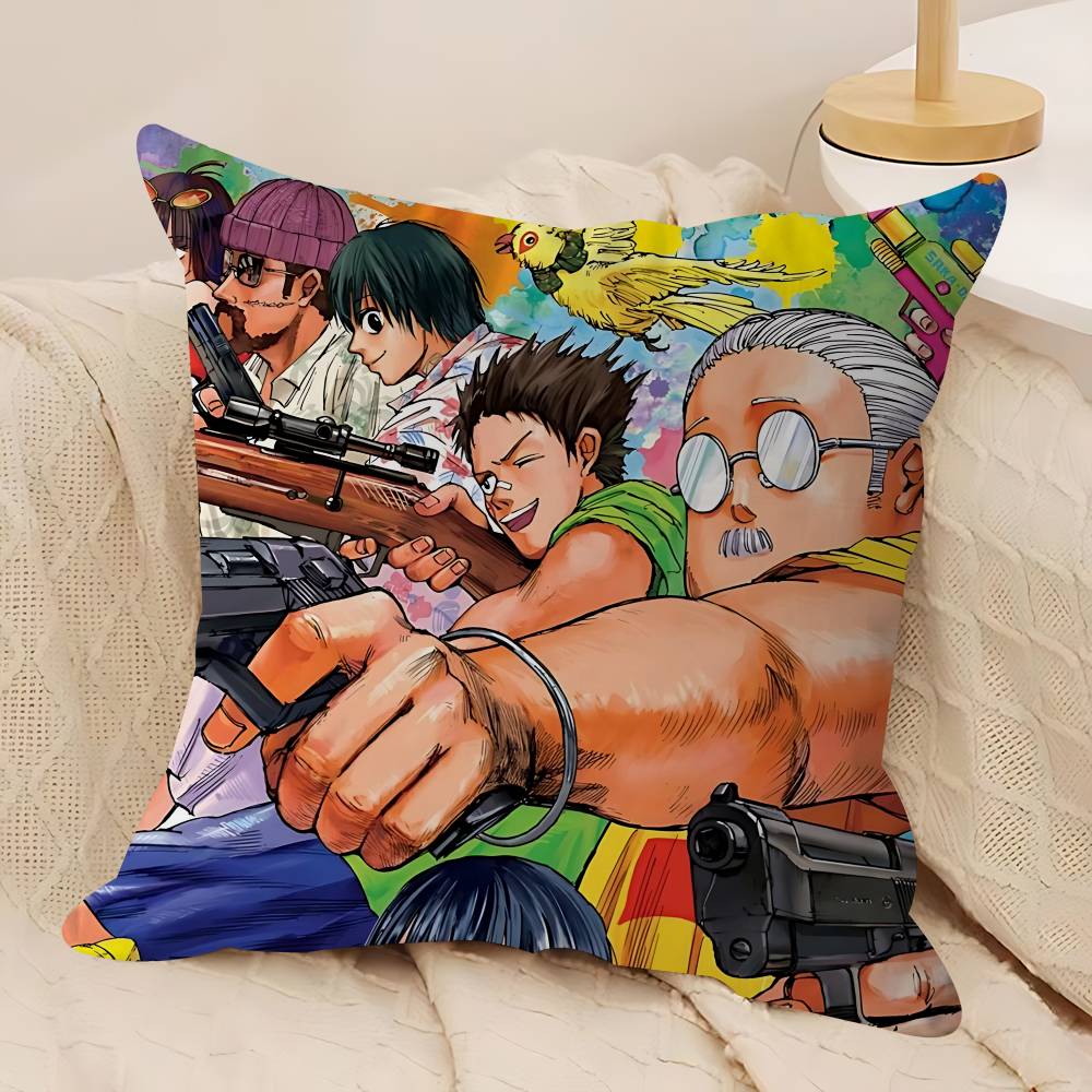 Anime S-Sakamoto-Days Kuddfodral Örngott Dekor Kuddvar Tryckt Kuddfodral För Soffa