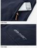 Men's Plus Size Windproof Fleece Jacket - Outdoor Sports Stand Collar Cardigan