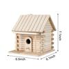 Mini Jaula para Pájaros de Madera Casa de Pájaros Colgante para Exteriores Caja Decoración de Jardín para Pájaros Productos para Pájaros Nido de Madera para Pájaros y Loros