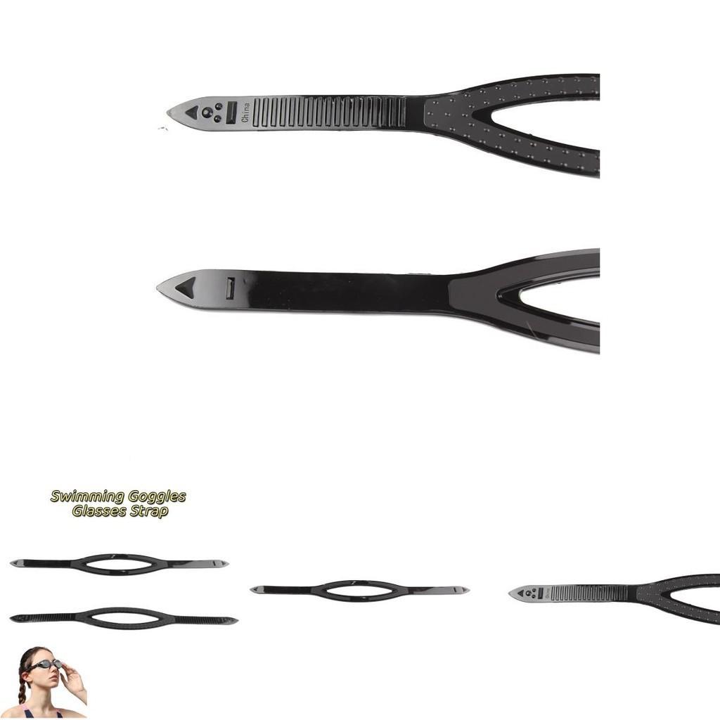 Verstellbares Silikonband für Tauchmaske Schwarz 54cm/21.25in Größe