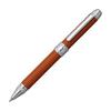 Platinum Double 3 Action Multi Pen, Genuine Leather Wrap, Camel MWBL-3000#62, 0.5mm Mechanical Pencil, 0.7mm Ballpoint Pen, Black/Red
