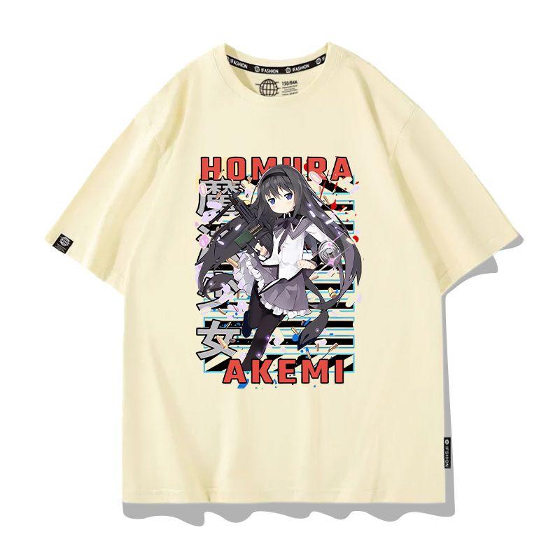 Anime Puella Magi Madoka Magica Cosplay Printed Short Sleeves TShirt Casual Tee Fashion Shirts In Summer Birthday Gifts