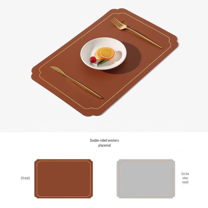 Nordic Style Leather Waterproof Placemat