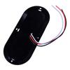 2Pcs 12-24V Red LED Car Truck Trailer Oval Side Marker Turn Signal Light Lamp