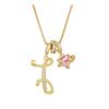 Women's Initial Heart Necklace Name Art Design Letter Jewelry Chain Adjustable Accessories