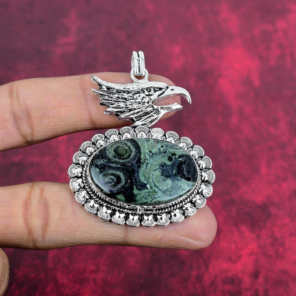 Star Galaxy Jasper Pendant, 925 Solid Sterling Silver Gemstone Jewelry, Handmade Pendant, For Thanksgiving