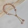 Baroque Natural Freshwater Pearl Beaded Bracelet Women's High-end Sense Light Luxury Niche Design Sense Versatile Jewelry