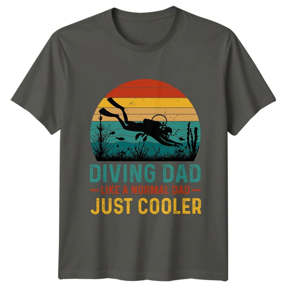 Diving Dad Like A Normal Unisexs TShirt Scuba Diving Fathers Day Gift For Him S