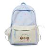 Cartoon Embroidered Student Schoolbag Girls Large Capacity Backpack