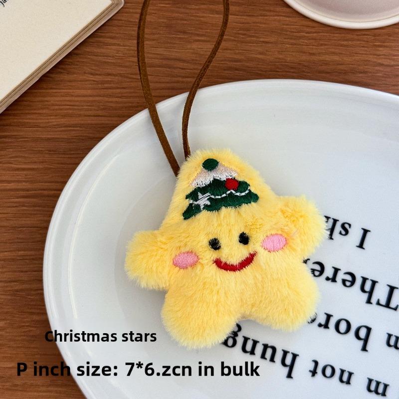 

Cartoon Christmas Name Pendants, Cute Girlish Heart Bags, Plush Dolls, Santa Claus Figurines, Small Gifts Christmas stars