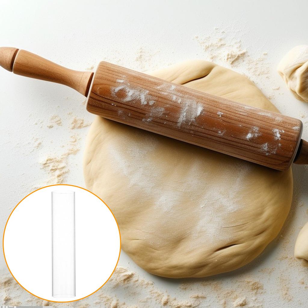 Clear Cookie Dough Shaping Tube Non-Stick Round Mold for Cranberry Cookies DIY Baking Tool Cylinder Storage Container