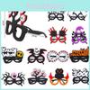 Halloween-Brille mit mehreren Augäpfeln Kunststoff-Schädelrahmen Cartoon-Stil