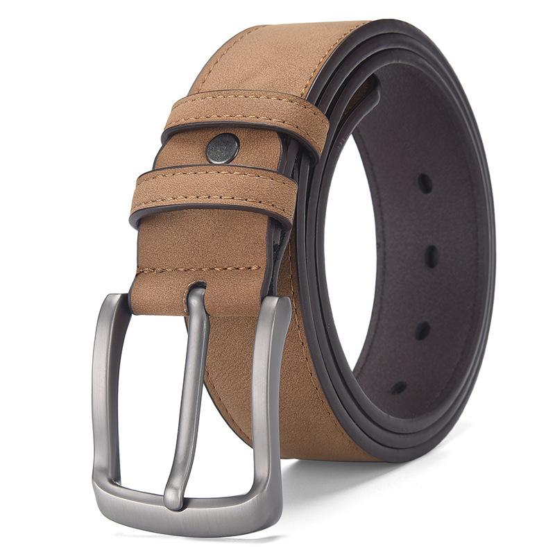 

Ремень мужской Premium Sense Simple Pin Buckle из натуральной кожи с пряжкой, ремень мужской повседневный мужской 120cm