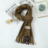 Women'S Thick Warm Solid Color Scarf Autumn And Winter New Style Cashmere Scarf Versatile Wool Scarf