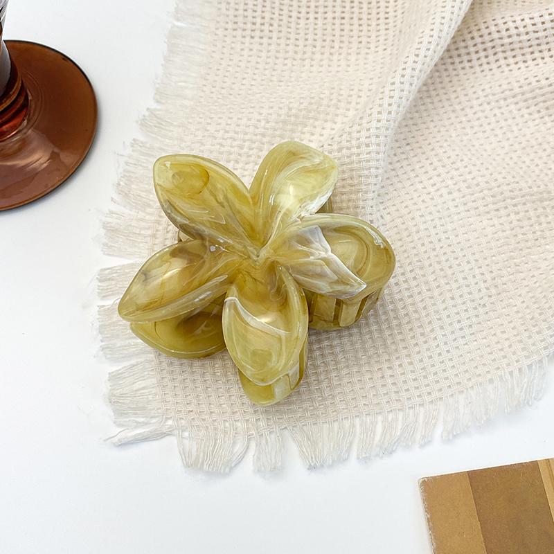 Nouă Modă Clip Gheară Floare Vopsită Halo pentru Păr Dulce și Proaspăt în Coc pentru Femei, Clip Mare Tip Rechin pentru Fată, Accesorii de Păr pentru Vacanță