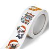 100-500pcs Heterotypic Christmas Themed Animals Stickers DlY Christmas Holiday Party Decoration Label Stationery Stickers