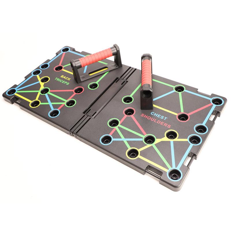 

Многофункциональная доска для отжиманий Складные тренажеры для мышц груди и живота Брусья для отжиманий для пола