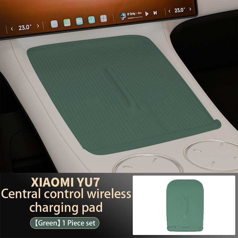 Benutzerdefinierte Silikon-Schutzhülle für kabelloses Laden für Xiaomi Yu7 2025 2026 Mittelkonsolen-Ladefläche im Auto