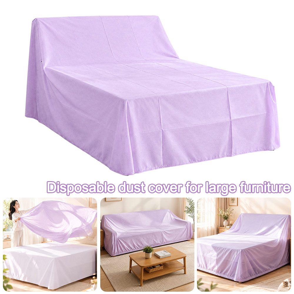 Full Coverage Sofa Dust Cover Purple Home Furniture Protection Tool Furniture Dust Cover Bedroom