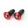 SAMCOS 2PCS Red Motorcycle Motorcycle Handle Bar End Caps Aluminum Non-Slip Handlebar End Weight Handlebar End Plugs